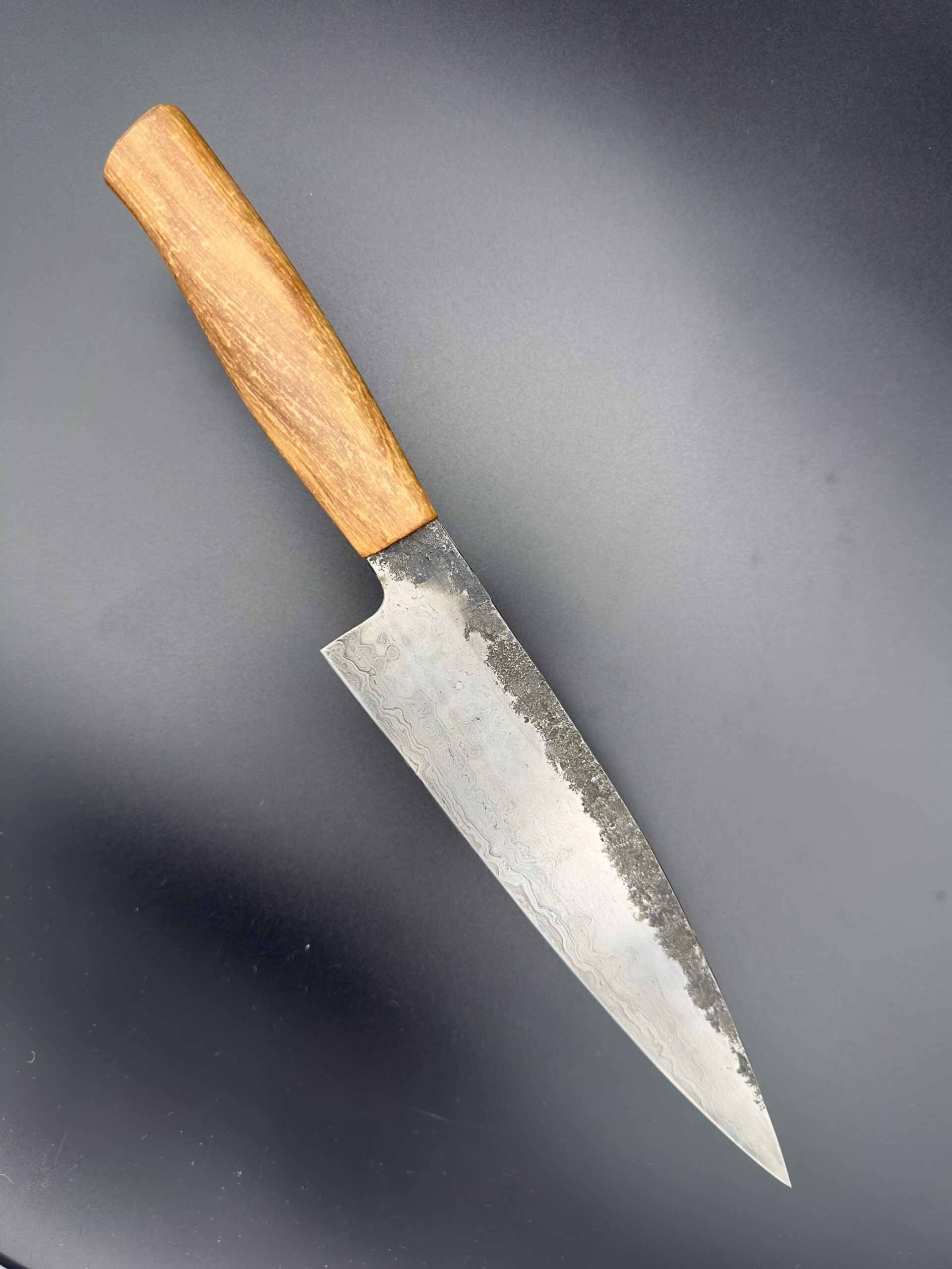 Chef Knife - Bloomery Steel, Apple